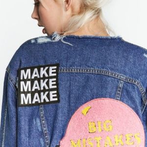 ZARA PATCH JEAN JACKET